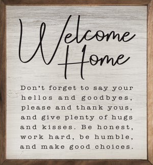 Welcome Home Don't Forget Whitewash